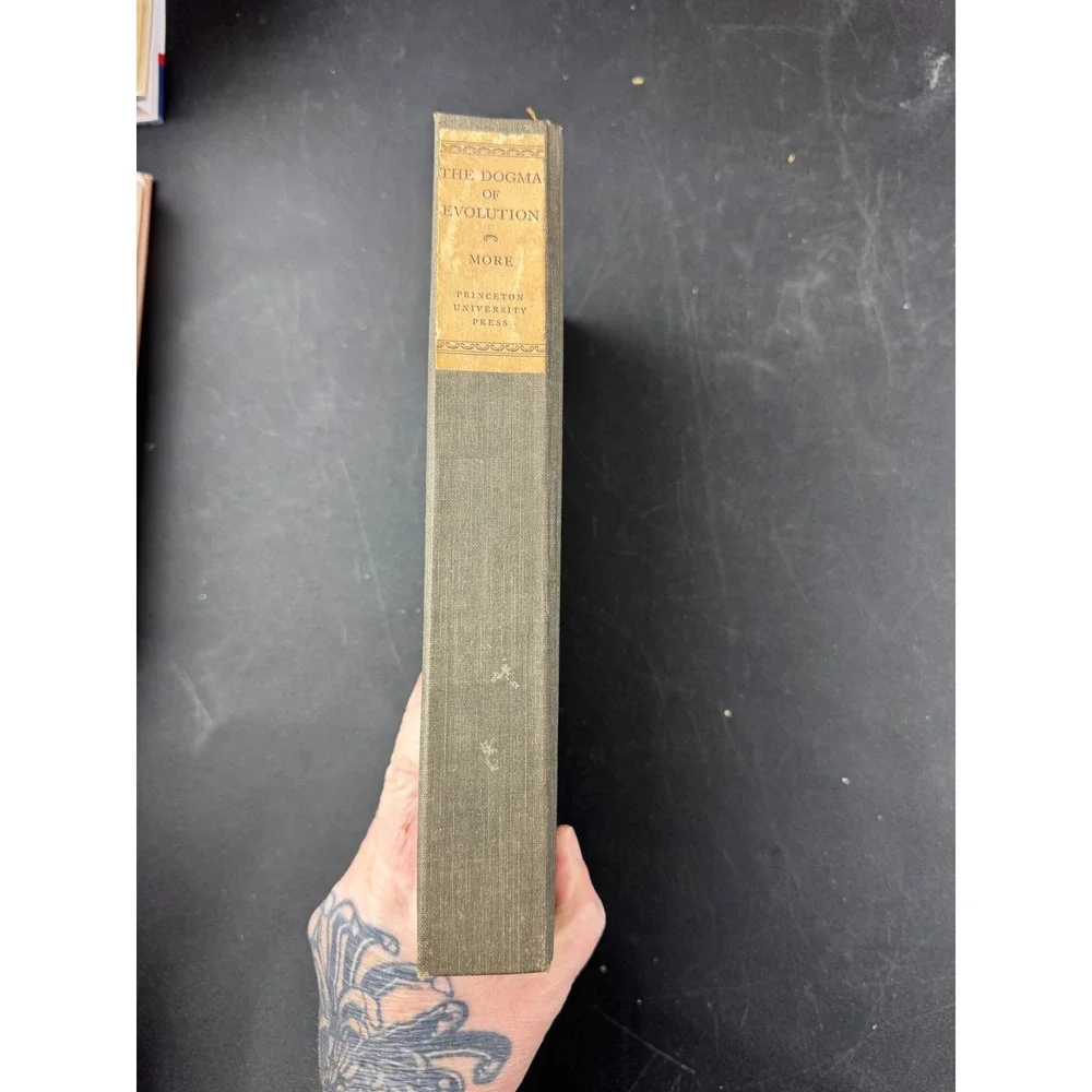 The Dogma of Evolution Louis Trenchard More 1925 Princeton University Press Book